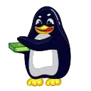 Pinguin Pin stiker 💵