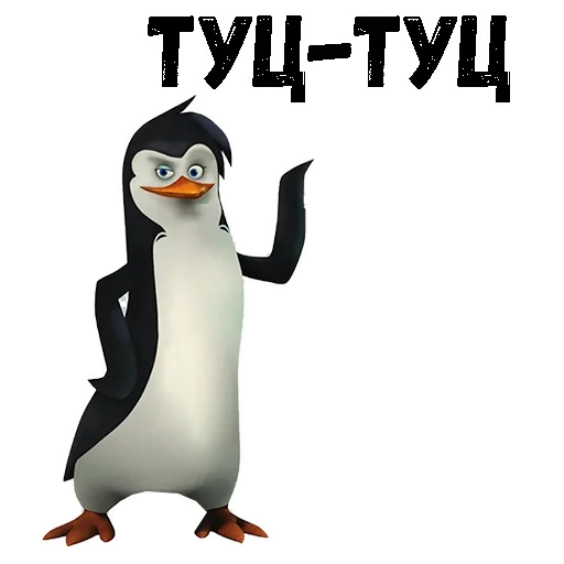 Стикер Пингвин из Мадагаскара 😙