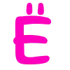 Эмодзи Розовый шрифт 😁