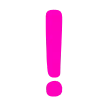 Telegram emojisi «Розовый шрифт» ❗️