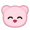 Telegram emoji «розовый мишка» 🎀