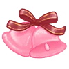 Эмодзи розовый мишка 🎀