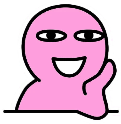 Telegram Sticker «Pink Boy » 😒