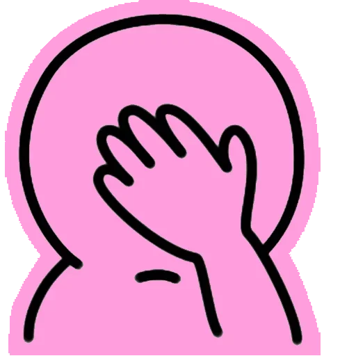 Pink Boy stiker 🙁