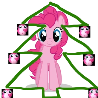 Pinki Pie Pony stiker 🎄