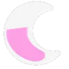 pink random emoji 🌜