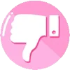 pink random emoji 👎