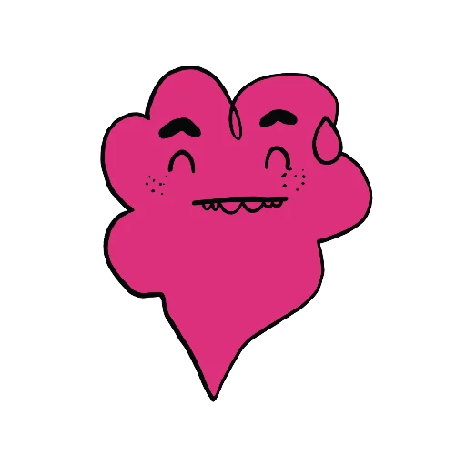 Pink Puff emoji 😅