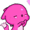 Емодзі random pink telegram emoji 😘