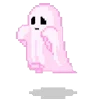 Емодзі random pink telegram emoji 👻