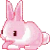 Емодзі random pink telegram emoji 🐰