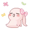 Емодзі random pink telegram emoji 😴