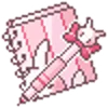 Емодзі random pink telegram emoji 📓