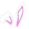 Емодзі random pink telegram emoji 🐰