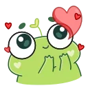 Pip frog  emoji 😘