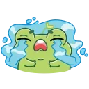 Pip frog  emoji 😭