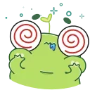 Pip frog  emoji 😵‍💫