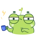 Pip frog  emoji ☕️