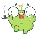 Pip frog  emoji 😨