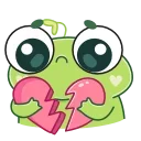 Pip frog  emoji 💔