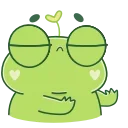 Стикер Pip frog  🙅‍♀️