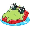 Стикер Pip frog  😎