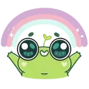 Pip frog  emoji 🙌