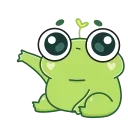 Pip frog stiker 👶