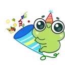 Pip frog  emoji 🥳