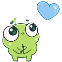 Pip frog  emoji 💙