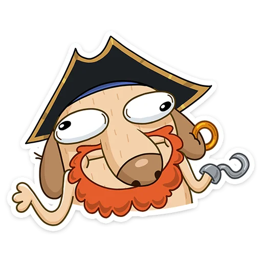 Telegram Sticker «Пират Дигги» 🤷‍♂