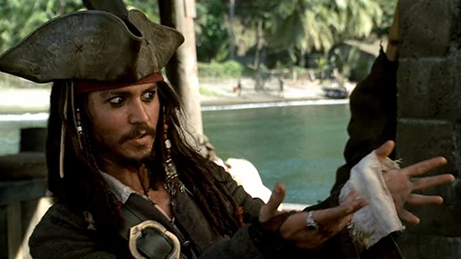 Telegram stiker «Pirates of The Caribbean» 😁