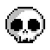 pixel emo/alt/goth emoji 💀