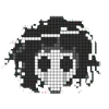 pixel emo/alt/goth emoji ☠️