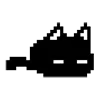 pixel emo/alt/goth emoji 🐱