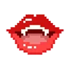 pixel emo/alt/goth emoji 👄