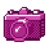 Емодзі pixel pink & violet 📷