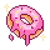 Емодзі телеграм pixel pink & violet