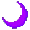 Емодзі pixel pink & violet 🌙