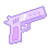 Емодзі pixel pink & violet 🔫