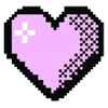 Емодзі pixel pink & violet 💜
