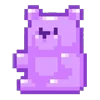 Емодзі pixel pink & violet 🧸