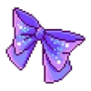 Емодзі pixel pink & violet 🎀