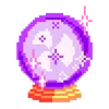 Емодзі pixel pink & violet 🔮