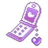 Емодзі pixel pink & violet 📱