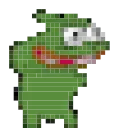 Pixel Pepe sticker 🕺