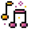 pixel random 1  emoji 🎵