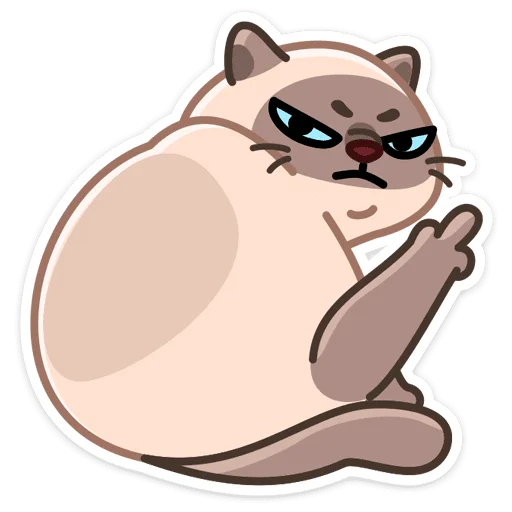 Telegram Sticker «Котик Плюш» 🐱