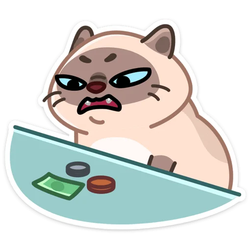 Telegram stiker «Котик Плюш» 🐱