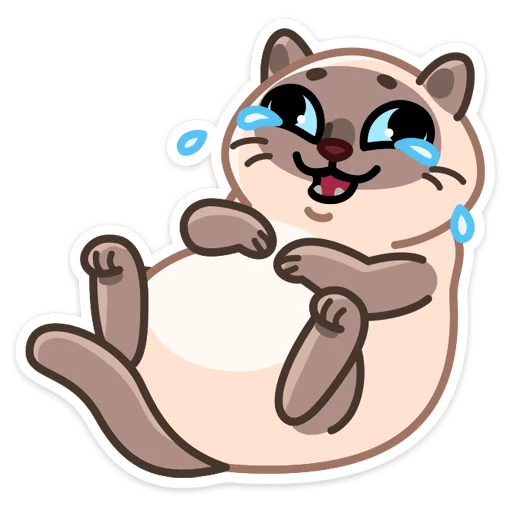 Telegram Sticker «Котик Плюш» 😂